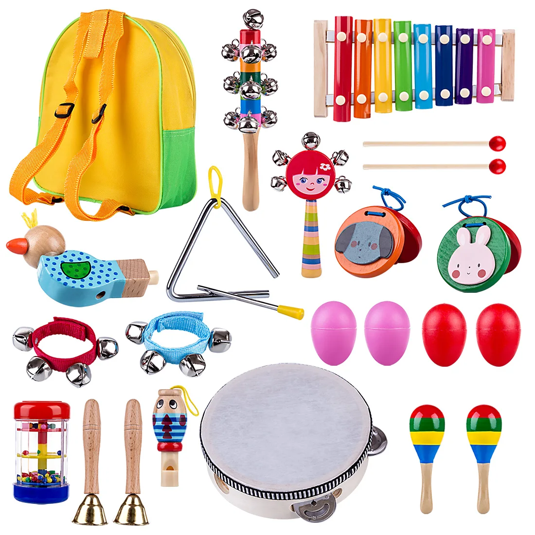 

24Pcs Children Knocking Musical Instruments Set Educational Music Toys Developmental Music Educational Toys For Children Gift