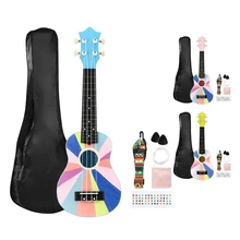 

21 Inch Ukulele Kid Guitar Four String Wood Children Ukulele Ukulele Uke Beginner Kit Kids Students Starter Best Gift