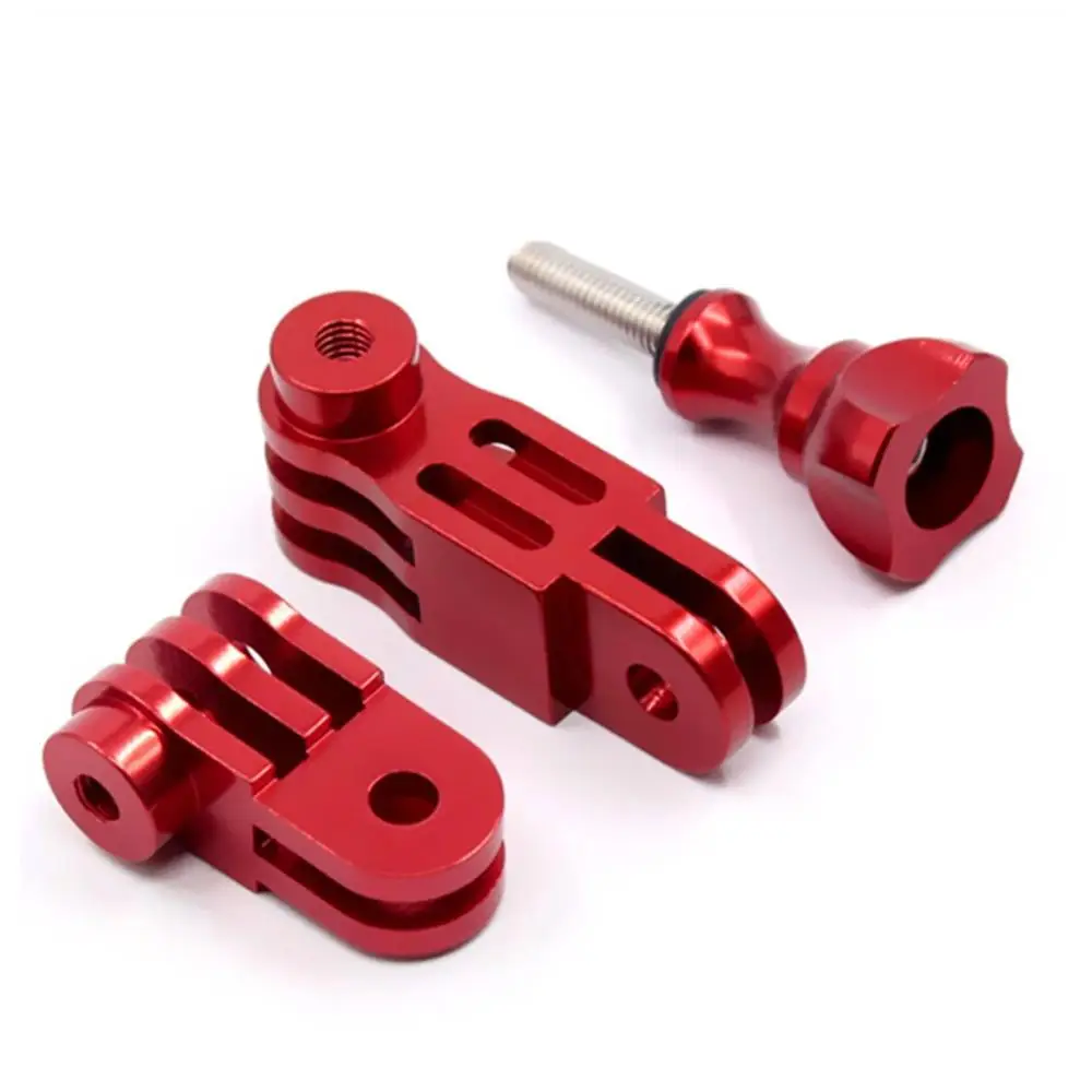 Soporte de montaje extensión sólido Durable tres vias desmontable aluminio pivote Solo fagil instalar acción adaptador|Детали и