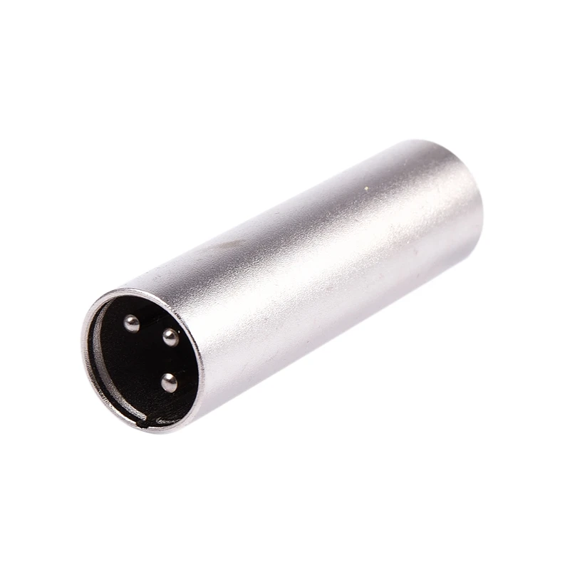AMS-XLR 3 Pin Male-Male встроенный разъем/адаптер/муфта для встроенного микрофона