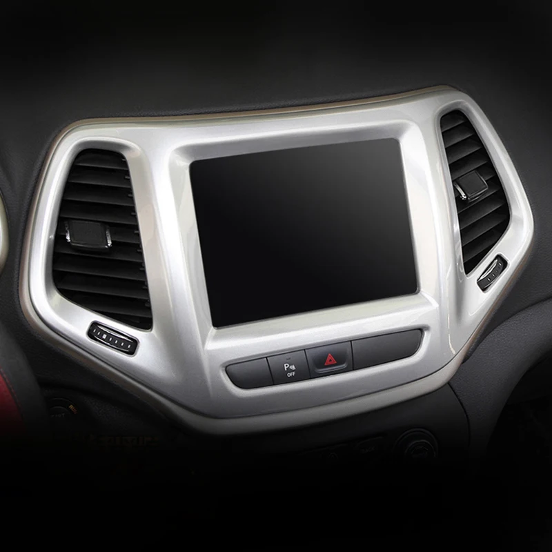 Для Jeep Cherokee KL 2014 2015 2016 2017 2018 Chrome внутренняя GPS навигации декоративная рамка