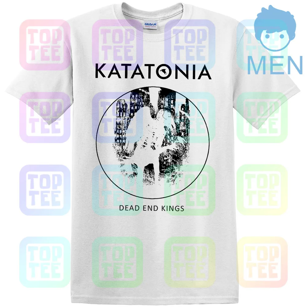 MEN-WHITE Кататония-тупые короли-прогрессивный рок,-Opeth, T_ рубашка-Размеры: от S до 7xl-показать название оригинала - Цвет: MEN-WHITE