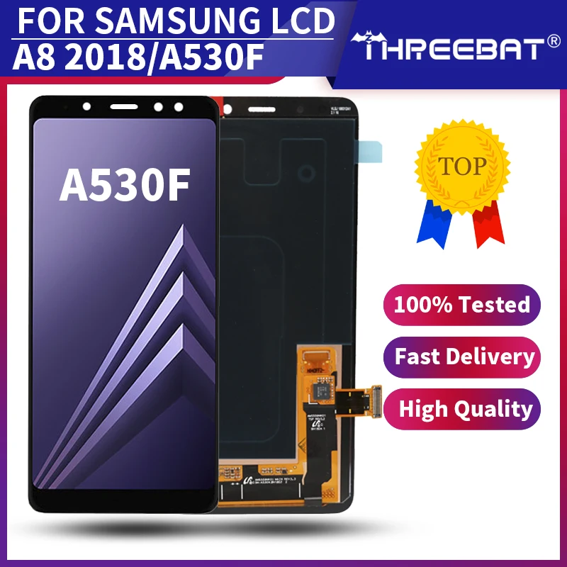 ЖК дисплей 5 6 ''SUPER AMOLED для Samsung A8 2018 A530 A530F A530F/DS сменный сенсорный экран с