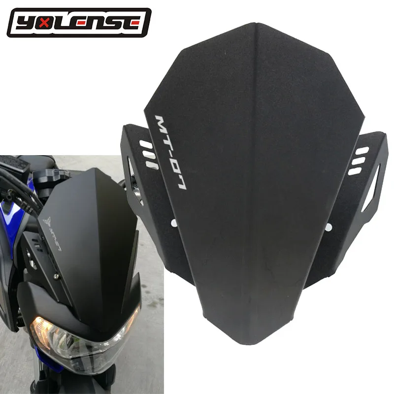 Подходит для YAMAHA MT-07 MT 07 2018 2019 MT07 FZ07 FZ-07 FZ Мотоцикл CNC лобовое стекло ветрового
