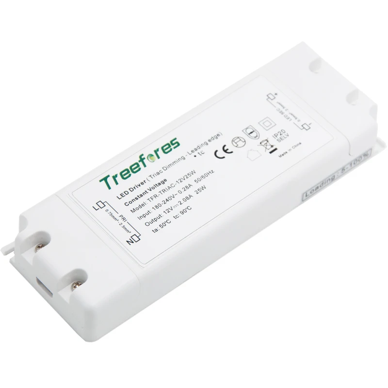 Адаптер драйвера Triac ведущего края с затемнением AC 110V 220V 240V до 12V 24V dc питание 8W 15W 25W 50W 75W трансформатор освещения