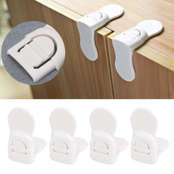 

4Pcs Child Baby Guard Protection Care Drawer Cabinet Door Right Lock Safety Tool 23GD