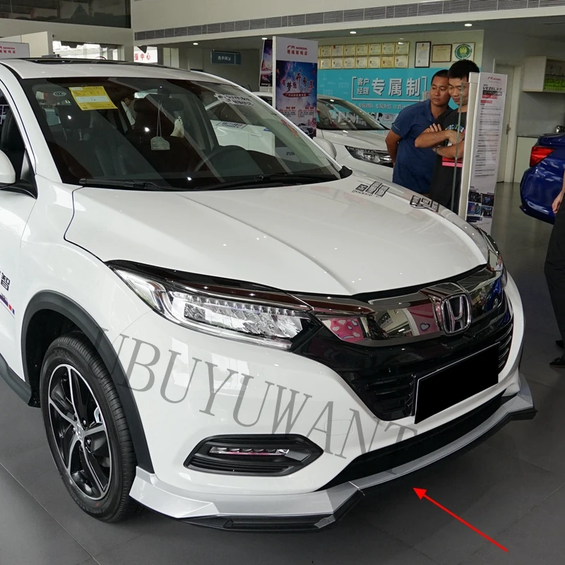 Для Honda HRV HEZEL ABS пластик 1 шт. Автомобильный задний бампер диффузор 3 шт. передний спойлер для Honda HRV HEZEL 19