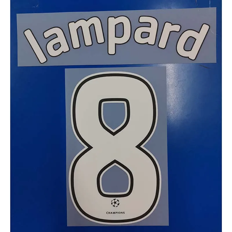 07-08 винтажные значки с надписью Namesets LAMPARD DROGBA BALLACK махровые чемпионы игрока Nameset