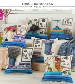 

45x45cm Cushion Cover Rose Flower Pillow Cover for Home Chair Sofa Decorative Pillows Oil Painting Flowers Pillows