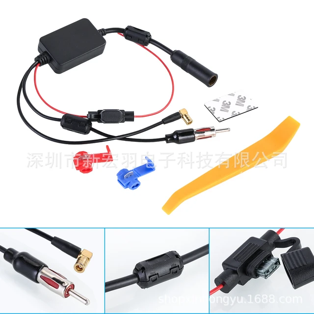 Ant-208 3 in 1 car radio antenna FM AM DAB antenna signal amplifier -  AliExpress