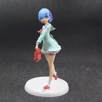 

Anime Re Life In A Different World From Zero Remu Students Dress Ver PVC Action Figure Collectible Model doll toy 24cm