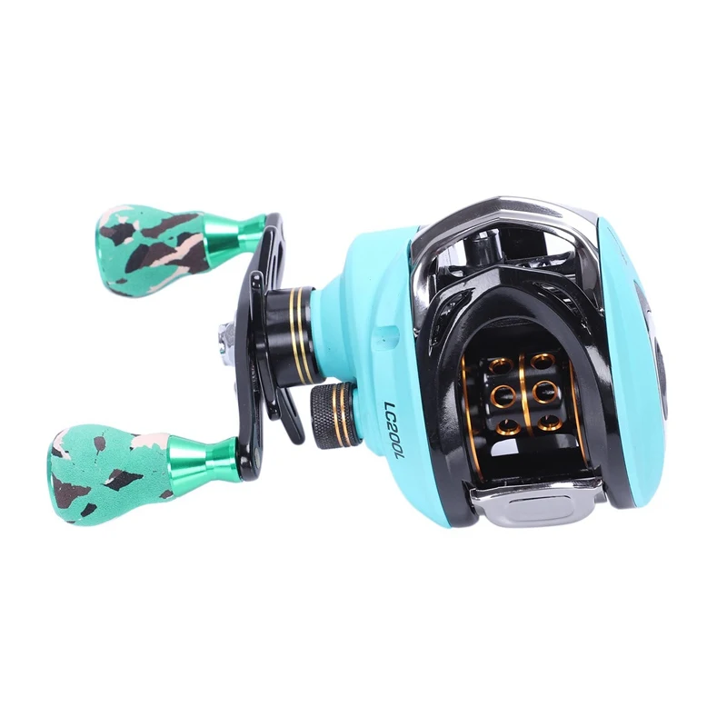 10+1BB Super Light Baitcasting Reel Dual Brake System Freshwater Baitcasting Fishing Reel 8kg Drag Superlarge Line Capacity