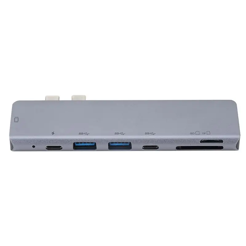 7 в 1 type-C концентратор к HDMI USB-C концентратор кард-ридер ноутбука док-станции для MacBook Pro горячая распродажа