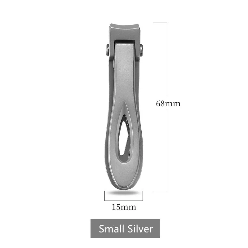 Small Silver Машинка для стрижки ногтей из нержавеющей стали черного и серебристого цвета, 3 стиля, машинка для стрижки ногтей, триммер для ногтей, высокое качество, машинка для стрижки ногтей LJ63 - Цвет: Small Silver