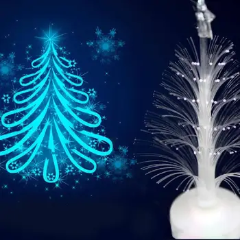 

Mini USB LED Night Light Color Changing Fiber Optic LED Light Christmas Tree Lamp Home Decor Holiday Wedding Desk lamp