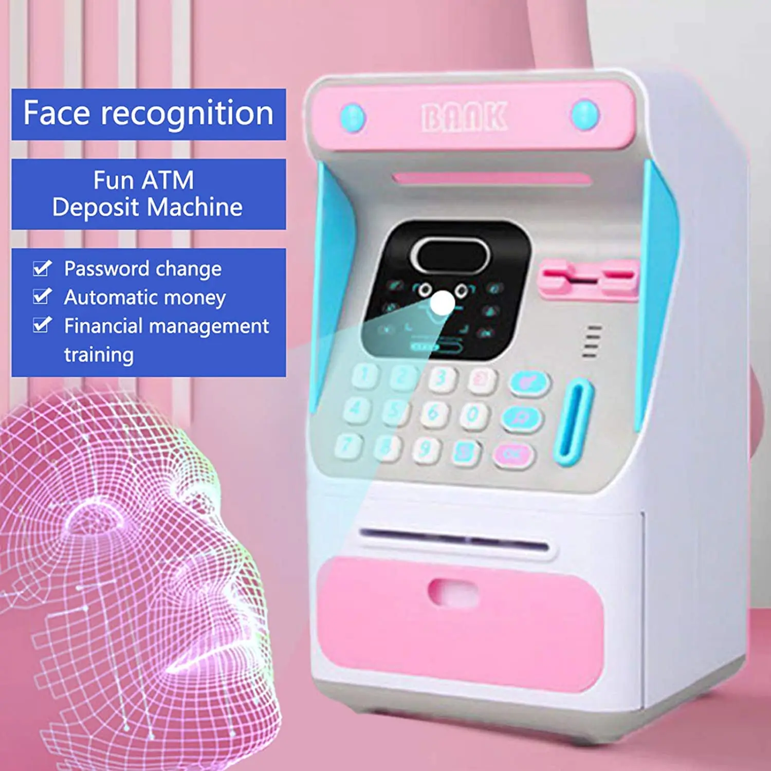 Face Recognition Atm Machine Personal Toy Atm Machine Atm Machine Toy Money Money