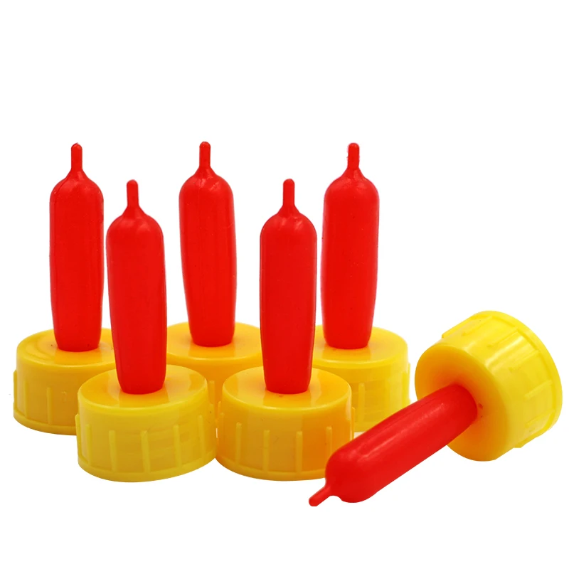 10 Uds oveja cabra leche pezón bebedor de alimentación del ganado herramientas de goma suave tetina chupete alimentación tornillo Sprite botella de Coca-Cola herramientas