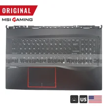Упор для рук для MSI GE75 MS-17E1 MS-17E2 верхняя крышка с США красочная клавиатура с подсветкой верхний чехол 3077E2C212Y311 черный