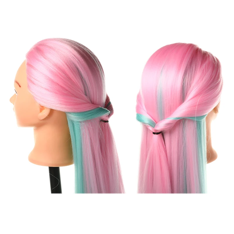 

65cm Female Mannequin Hair Training Head For Hairdressers Synthetic Mannequin Head Hairstyles Hairdressing Styling Accessories