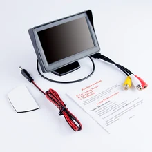 Hippcron – moniteur de voiture pour caméra de recul, écran 4.3 pouces, TFT LCD, HD, numérique, couleur, PAL/NTSC, 4.3 pouces