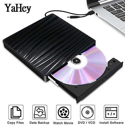 Тип C внешний CD DVD привод горелки USB3.0 Optiacl CD DVD rom плеер рекордер для ноутбука ПК настольные компьютеры с Windows - Цвет: DVD RW burner