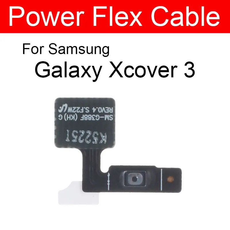 

Power Side Button Flex Cable For Samsung Galaxy Xcover 3 SM-G388F G388F On Off Power Control Switch Flex Cable Ribbon repair