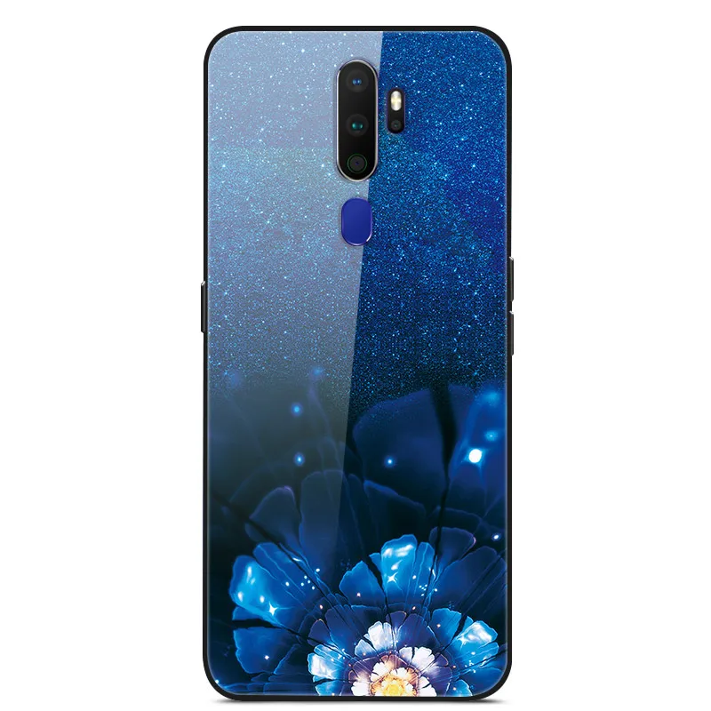 Для OPPO A5 чехол из закаленного стекла жесткий чехол s чехол для OPPO A5 чехол для телефона мягкий бампер для OPPOA5 A 5 6,5'' - Цвет: 47