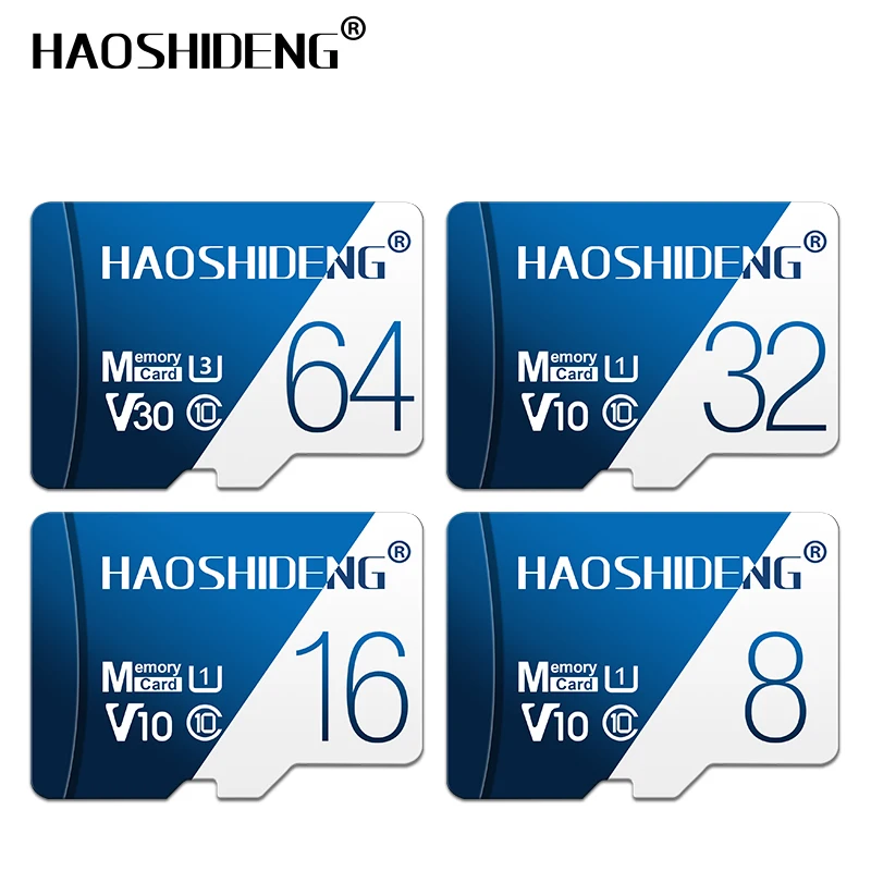 HSD Мини карта 32 ГБ 16 ГБ 8 ГБ 128 Гб 64 Гб Microsd карта C10 Micro TF/карта памяти 8 16 32 64 128 ГБ картао де Мемория карт адаптер