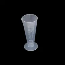 1 шт. 100 мл прозрачный пластиковый конус мерный стаканчик со шкалой Градуированные цилиндры школьная лаборатория кухонные измерительные принадлежности