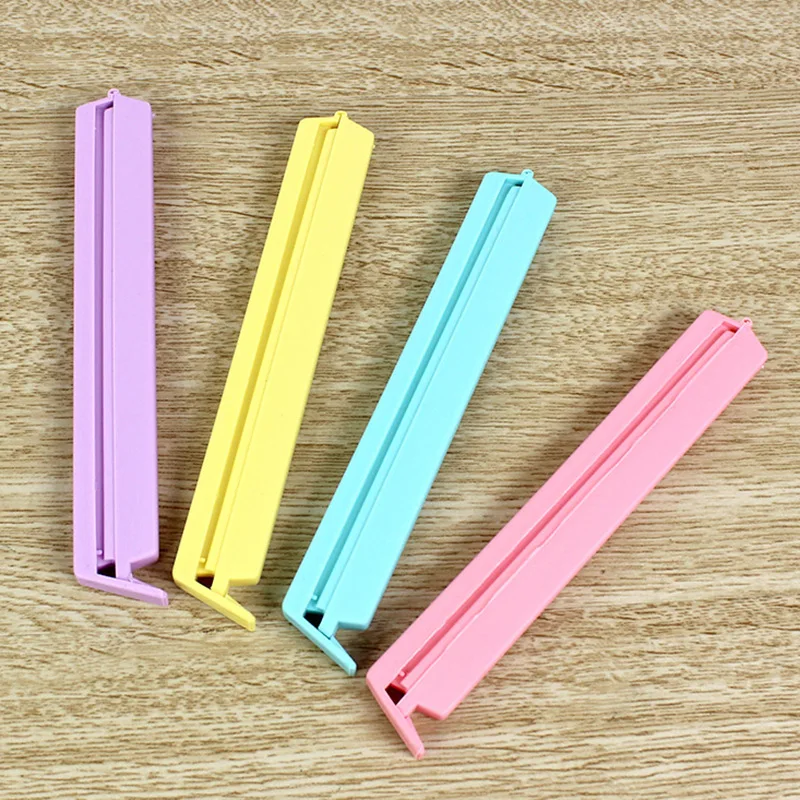 12Pc/Lot 3 sizes Portable Kitchen Storage Food Snack Sealing Bag Clip Sealer Clamp closure pocket Plastic Tool Kitchen accessory