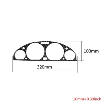 

Carbon Fiber Instrument Cluster Bezel Screen Cover Fit For BMW E46 M3 1998-2005