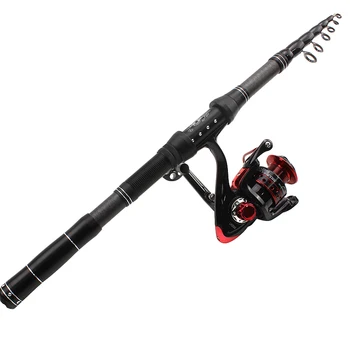 

2In1 Fishing Rod Reel Combo Set Telescopic Portable Spinning Rod and Spinning Reels for Ice Winter Fishing