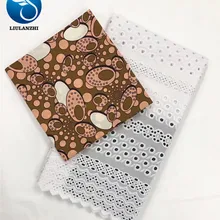 LIULANZHI африканская восковая кружевная ткань модный стиль нигерийская восковая печать белая, тонкая, прозрачная ткань кружевная ткань 5,5 ярдов ML8WR66-ML8WR92