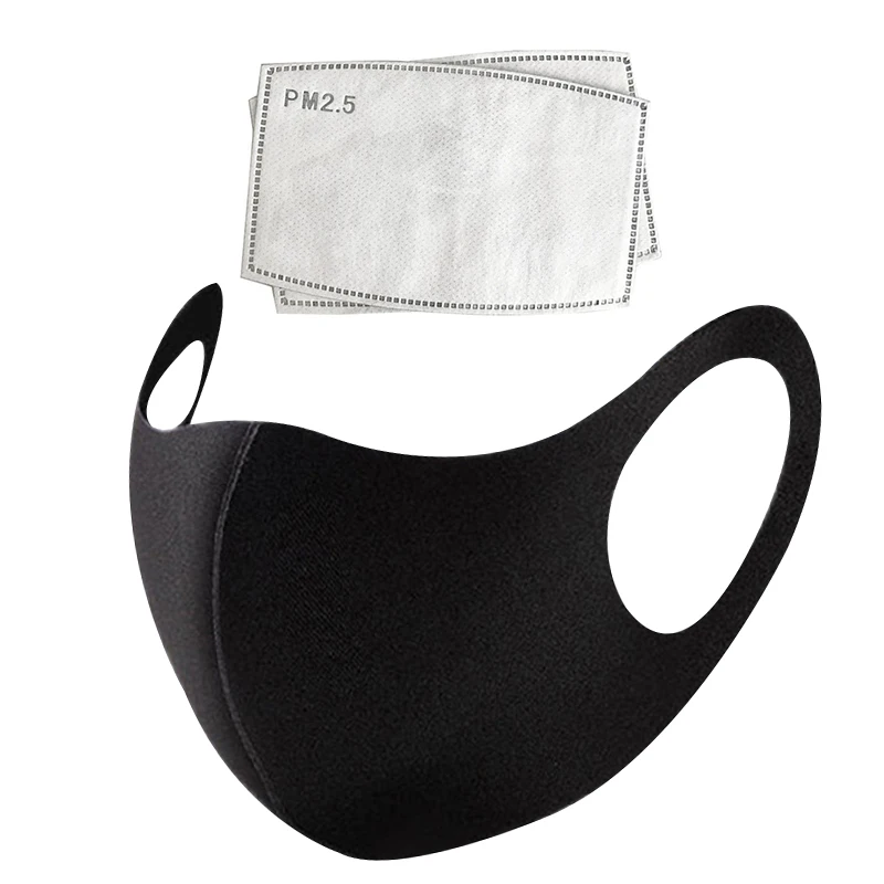 

30Pc Hygiene Mouth Face Masks Black Mouth Anti Haze Dust Washable Reusable Dustproof Spring Summer Autumn Winter Protective Mask