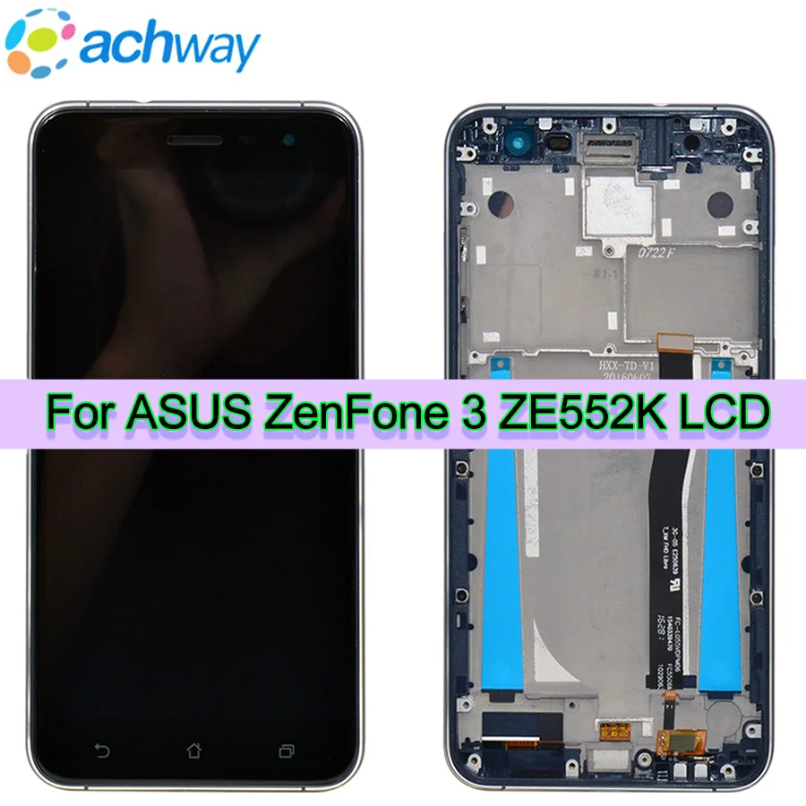 ЖК-дисплей 5 дюйма для Asus ZenFone 3 ZE552KL Z012D Z012DE сенсорный экран с дигитайзером в сборе