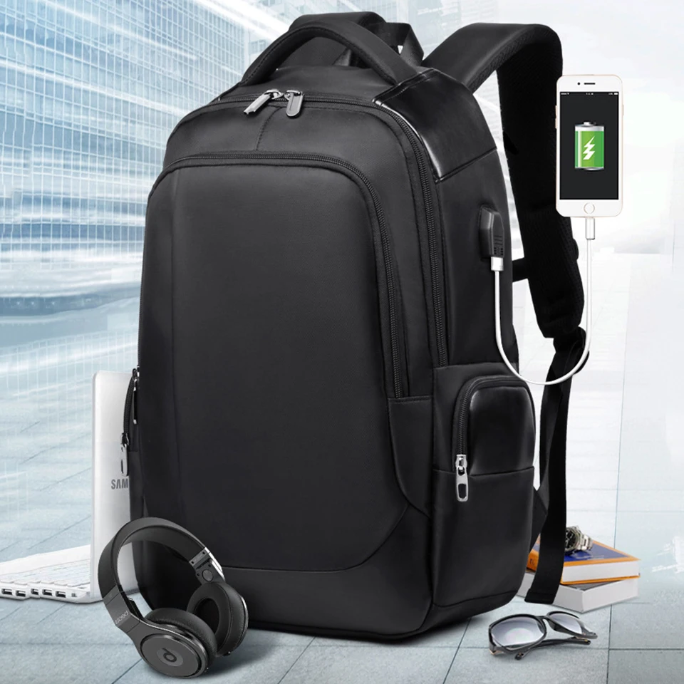 

Notebook Backpack Couples Back Pack Women Men Female Male Bagpack Laptop 15.6 Inch Business Travel USB Charging Waterproof Bags