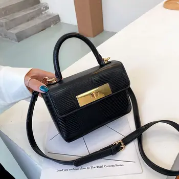 

Mini Lizard Pattern Totes for Women High Quality Crossbody Shoulder Bags Simple Flap Bag Handbags Lady Travel Cross Body Bag
