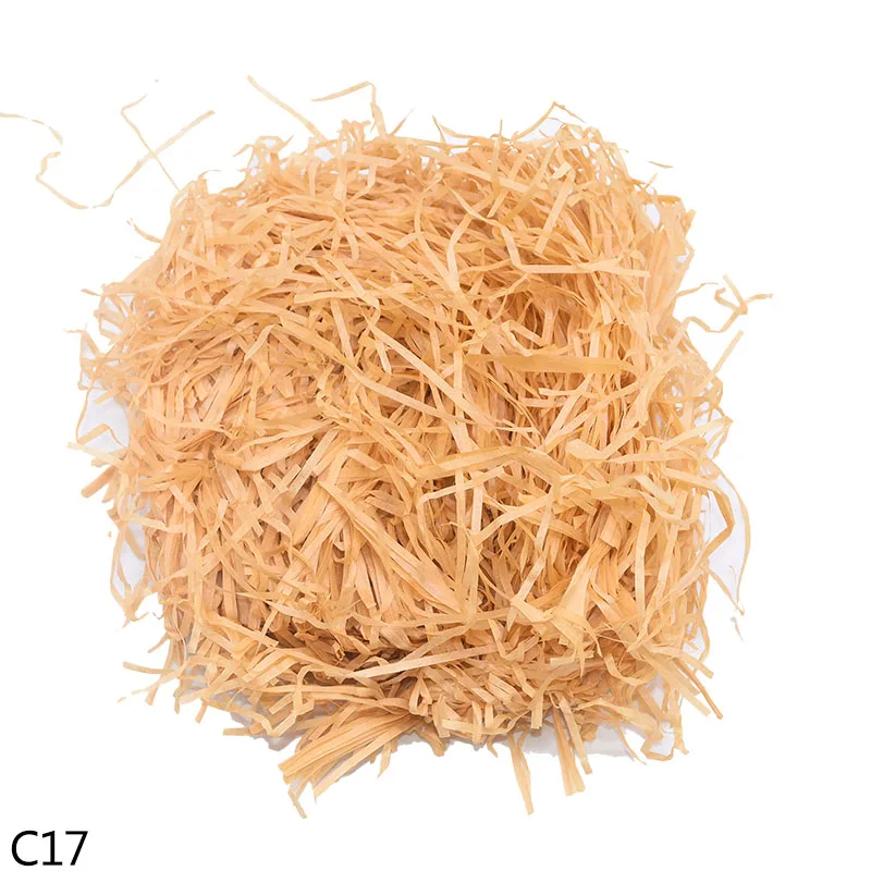 50 г/100 г Raffia нарезанная бумага конфетти DIY Подарочная коробка наполнитель материал для свадебного фестиваля вечерние нарезанная бумага Декор поставки 7 - Цвет: C17