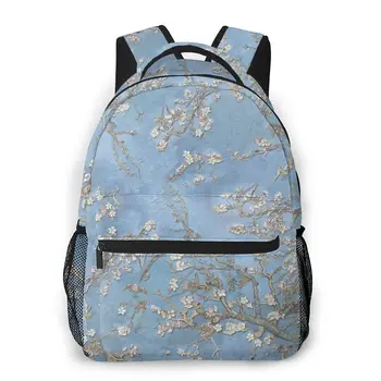 

Women Backpack Kids School Bag for Teenage Girls Blue Cherry Blossoms Female Laptop Notebook Bagpack Travel Back Pack 2020