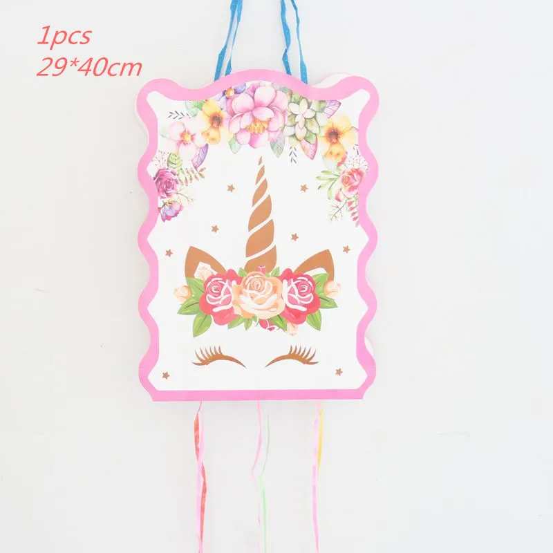 1pcs pinata 32 дюйма Радуга шара с цифрой Фольга воздушных шаров в форме единорога День рождения Шелковый бант девочка с днем рождения День рождения обруч-украшение для волос в виде короны - Цвет: 1pcs pinata