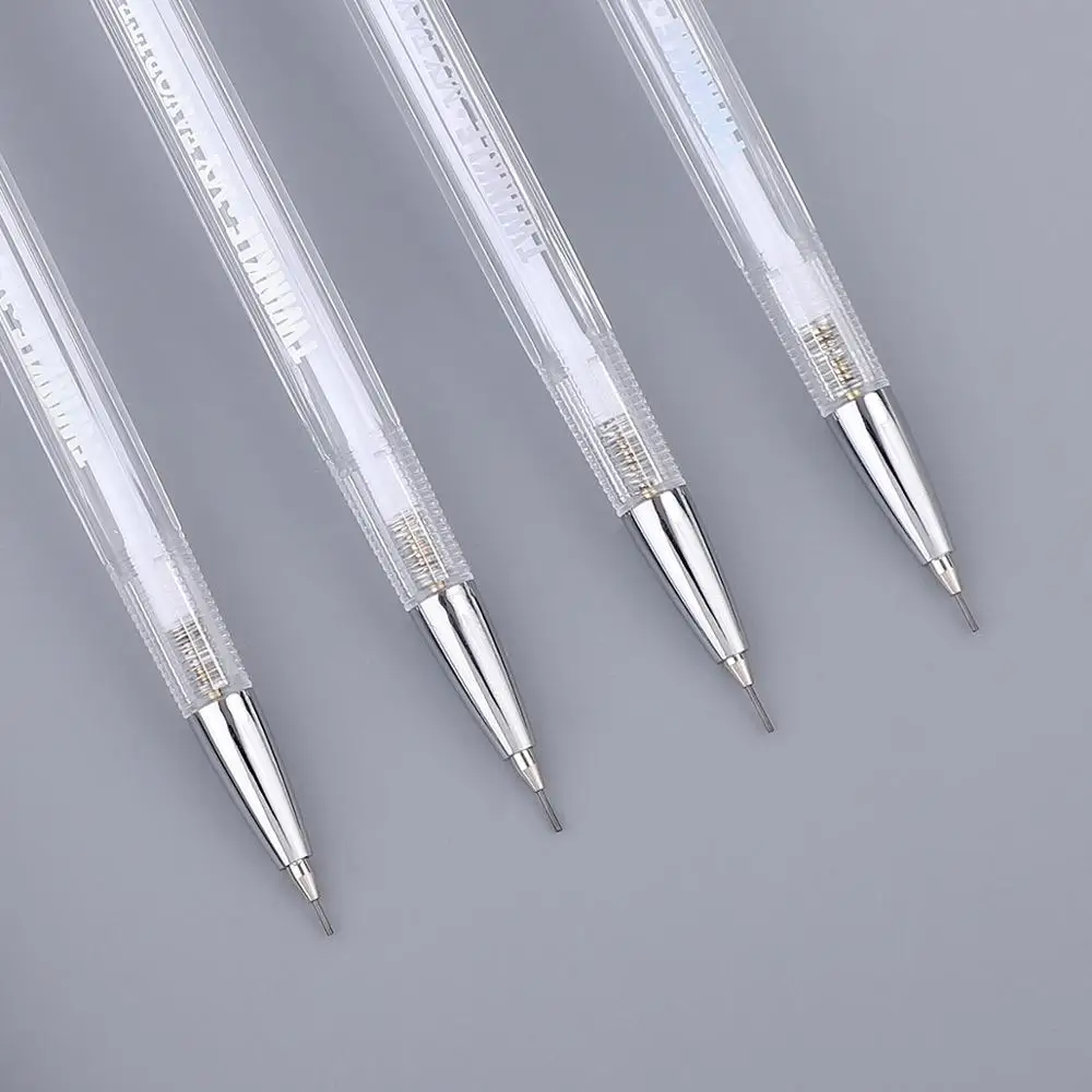 JIANWU 4PCS/set 0.5mm Creative simplicity laser Metal mechanical pencil refill writing Professional painting Student office