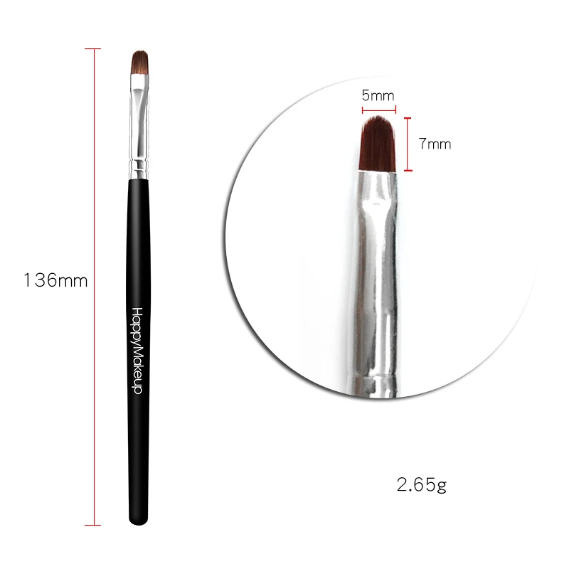 Makeup Brush Set Makeup Brush Lip Brush Makeup Tool Set Makeup Tool 1 Pcs Black Fiber Hair Lipstick Lip Gloss Makeup Brush Beauty Make Up Tools Women