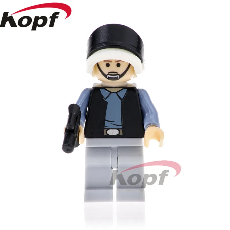 PG789 Without Box Одиночная строительных блоков космические войны Rebel Tie A-Wing Pilot Ki-Adi-Mundi Rey Luke Skywalker фигурки Детские модельные игрушки PG789 - Цвет: PG789 Without Box