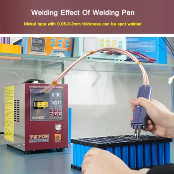 Online SUNKK 737DH Spot Welder 4.3KW Induction Delay Touch Welding Machine Small 18650 Lithium Battery Spot Welding Machine Nickel Stri