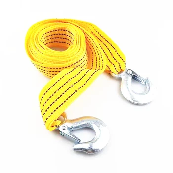 

4M Heavy Duty 3 Ton Car Tow Cable Towing Pull Rope Strap Hooks for Land Rover Range Rover/Evoque/Freelander/Discovery