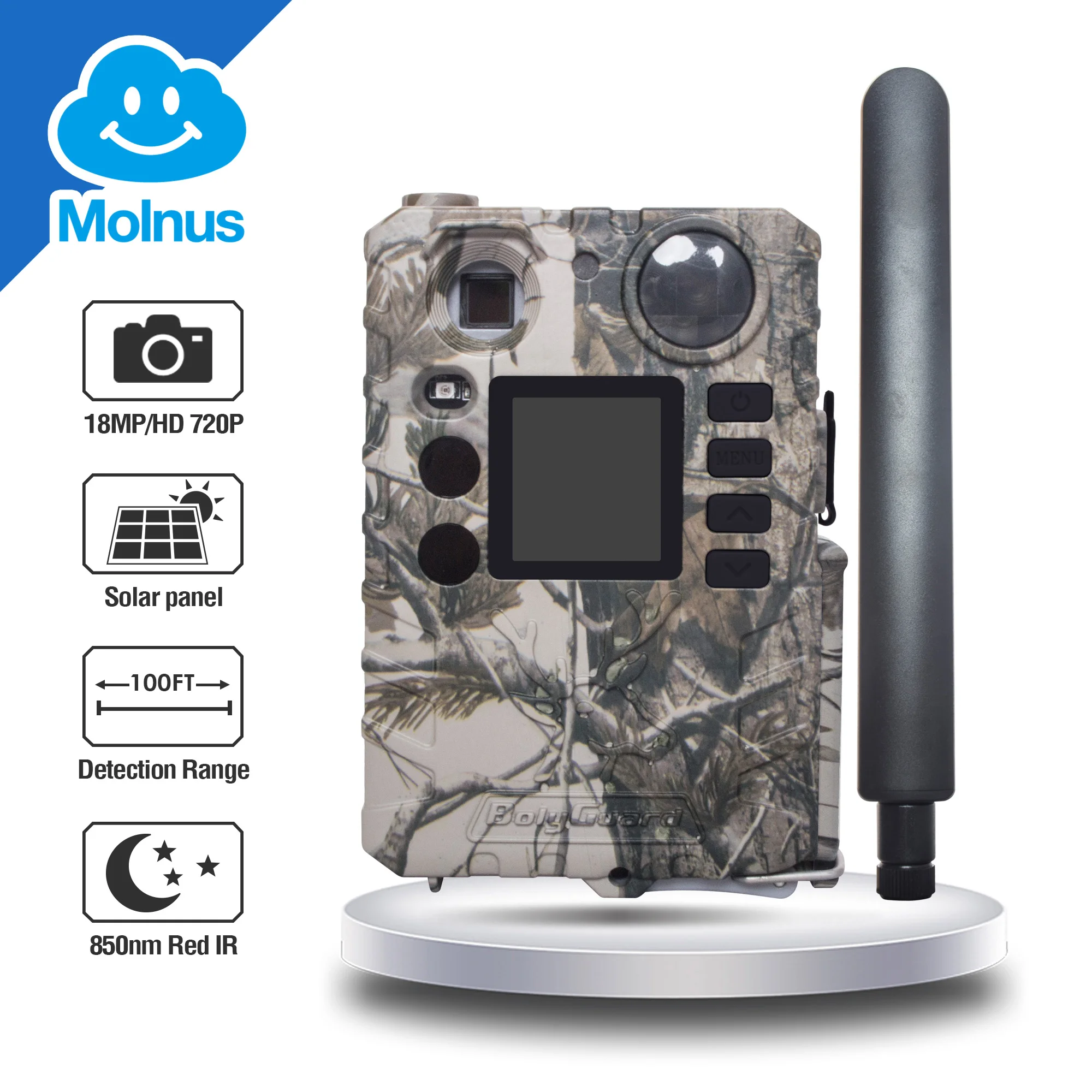 

BolyGuard 18MP 720pHD hunting trail camera 0.7s 100ft photo traps Night Vision wild Camera thermal imager camara caza