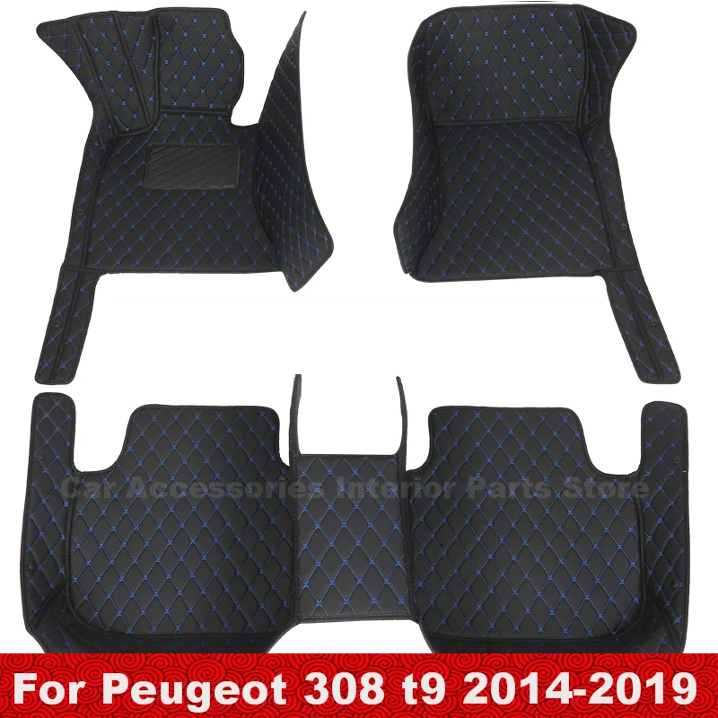 

Carpets Car Floor Mats For Peugeot 308 t9 2019 2018 2017 2016 2015 2014 Auto Interior Custom Waterproof Anti Dirty Rugs Covers