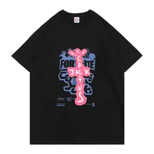

New Travis Scott Cactus Jack Tshirt Men Women Fashion Personality Cotton T-shirt Harajuku ASTROWORLD Tracksuit Tee Short Sleeve
