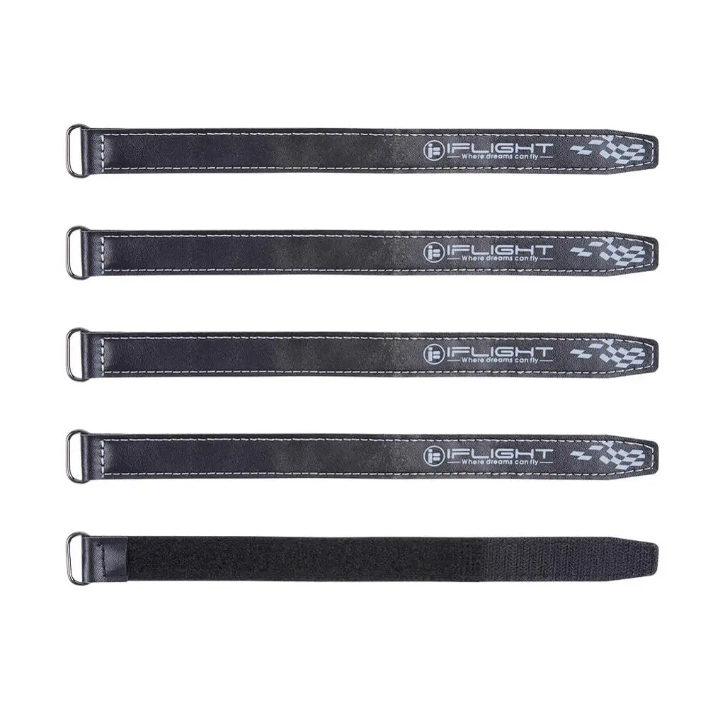 

5pcs iFlight 20mm width 20x400mm 20x300mm 20x250mm 20x200mm Microfiber PU Leather Battery Strap/Non-slilp FPV Belt Iron buckle