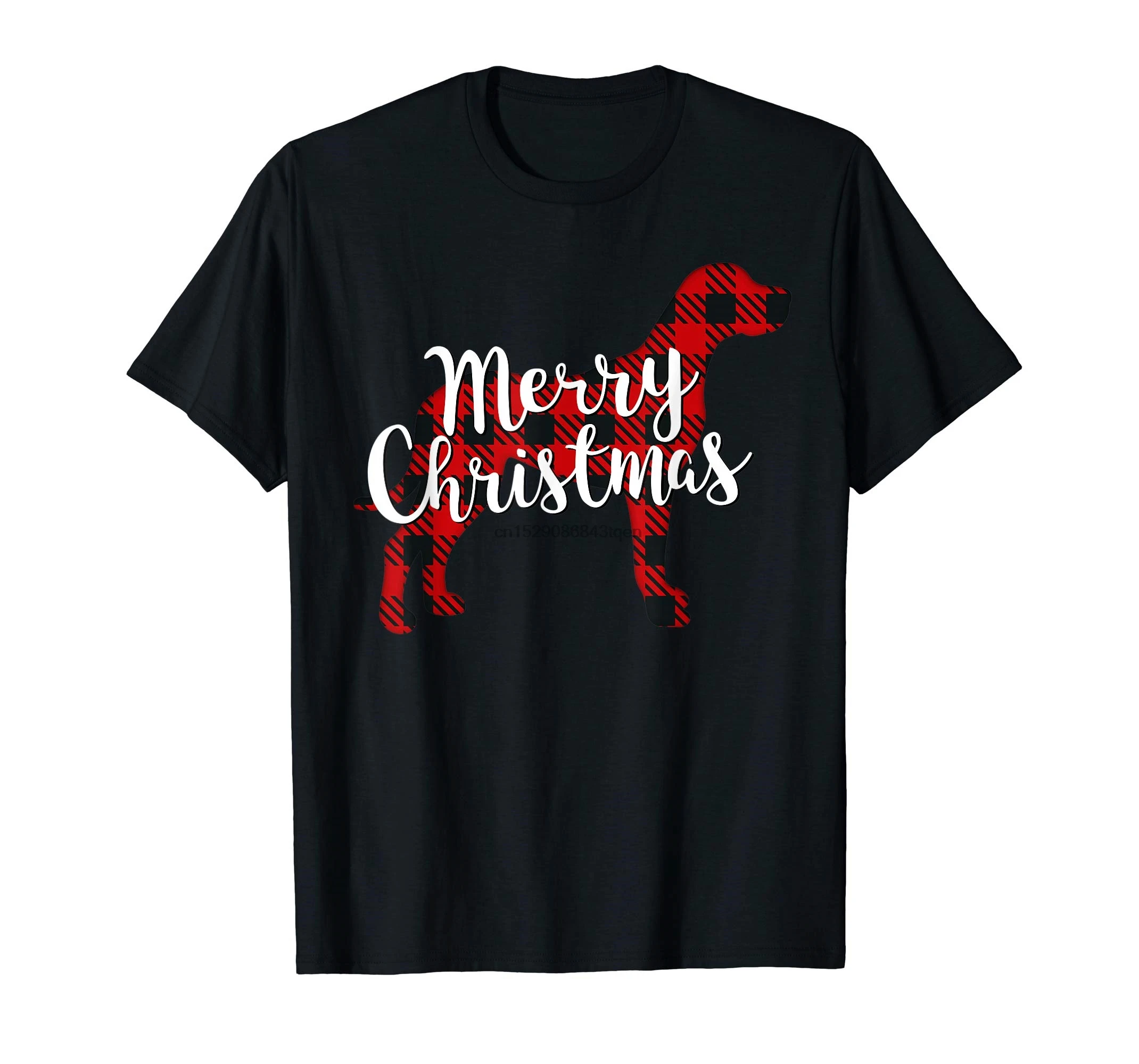 Great Dane Christmas Dog Mom Dad Plaid Gift T-Shirt-Men's T-Shirt-Black | Мужская одежда
